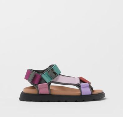 Zara Girls Multi-Colored Sandal (SZ 4)