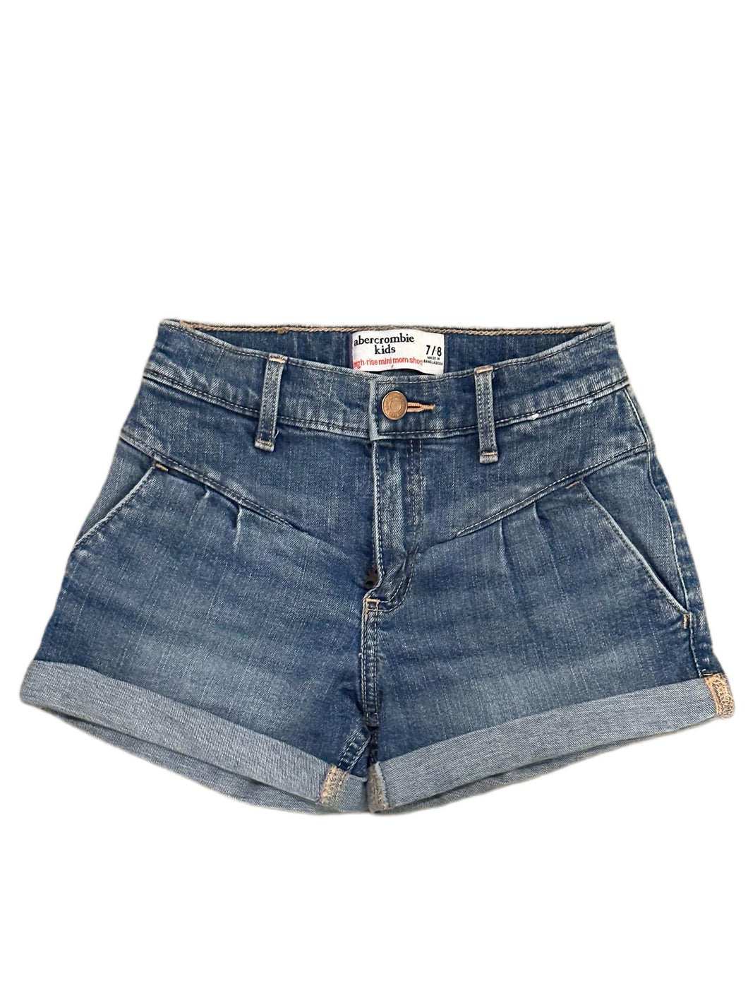 AMBERCROMBIE KIDS HIGH-RISE MINI MOM SHORT (SZ 7/8)