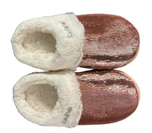 Load image into Gallery viewer, PINK SEQUIN BEBE SLIPPERS (4/5)
