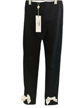 Load image into Gallery viewer, BLUBYBLU JERSEY LEGGINGS W/ BOW (SZ 12)
