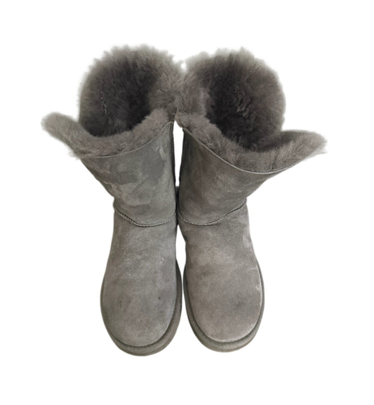 Women's Grey Bailey Button Ugg Boots (SZ 8)