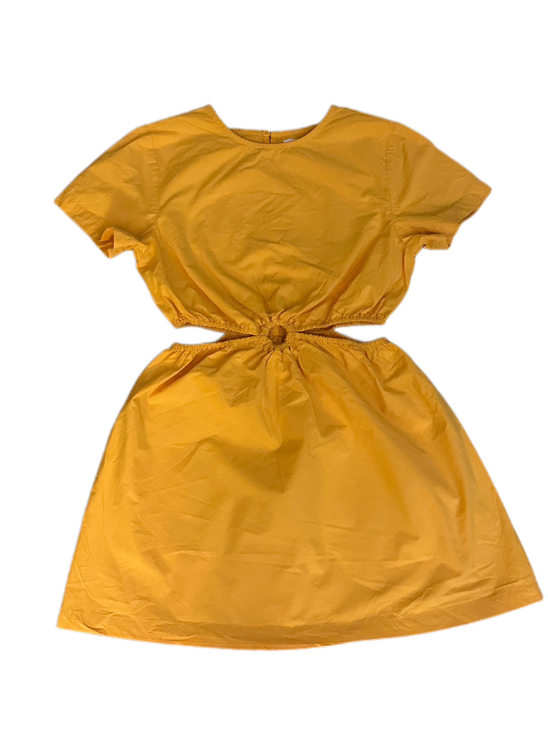 ZARA YELLOW CUTOUT DRESS (SZ 9) – elleandava