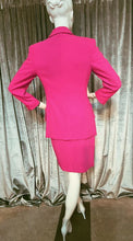 Load image into Gallery viewer, Vintage Escada Wool Hot Pink Skirt Suit 36/S
