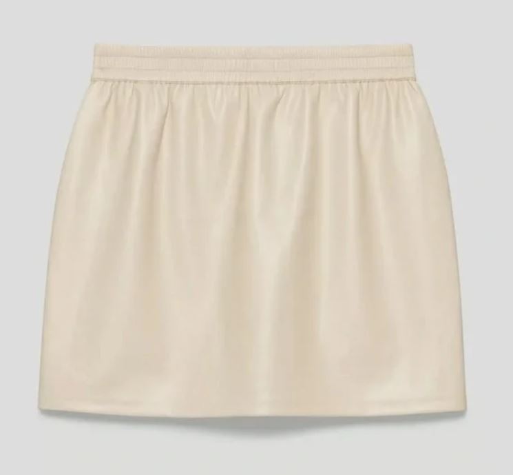 Aritzia Babaton Faux Leather Mini Skirt (LG)