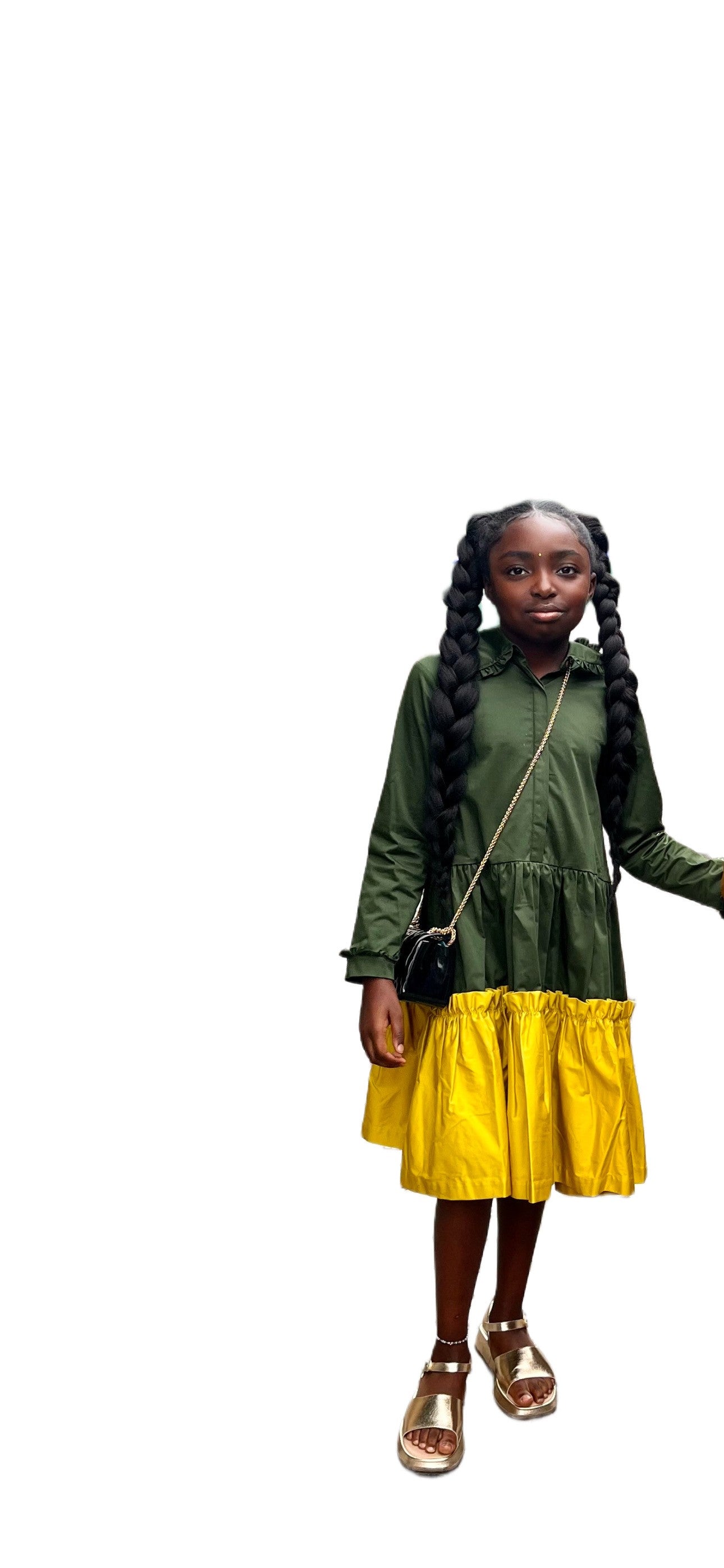 THE MIDDLE DAUGHTER LONDON Cavelo Nero/Chartreuse Apple Pie Dress (SZ 9-10)