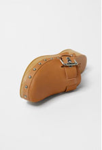 Load image into Gallery viewer, KIDS/ BUCKLE STUDDED LEATHER CLOGS (SZ 4)

