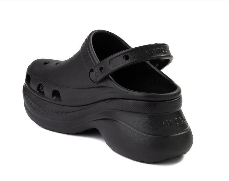 Womens Crocs Classic Bae Platform Clog - Black (SZ 9)