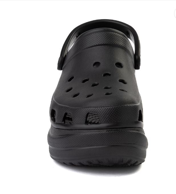 Womens Crocs Classic Bae Platform Clog - Black (SZ 9)