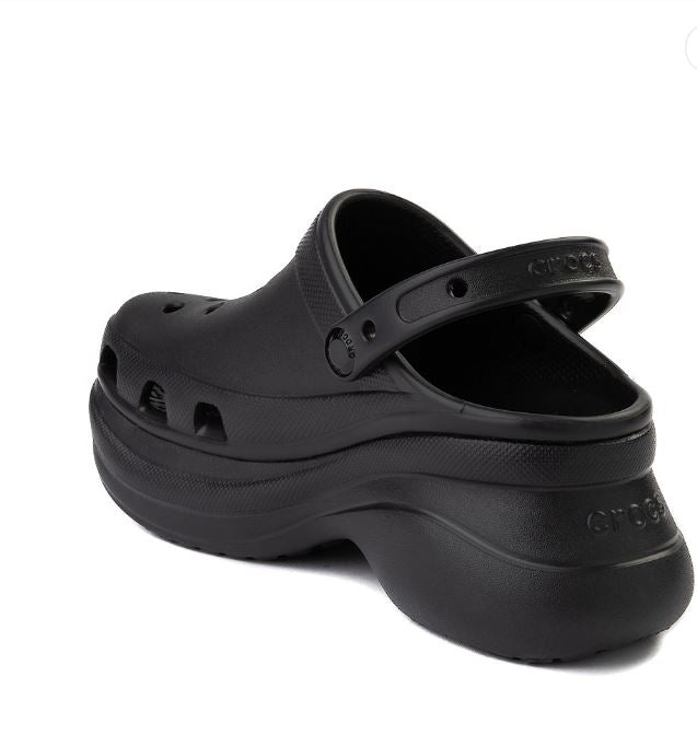 Womens Crocs Classic Bae Platform Clog - Black (SZ 9)