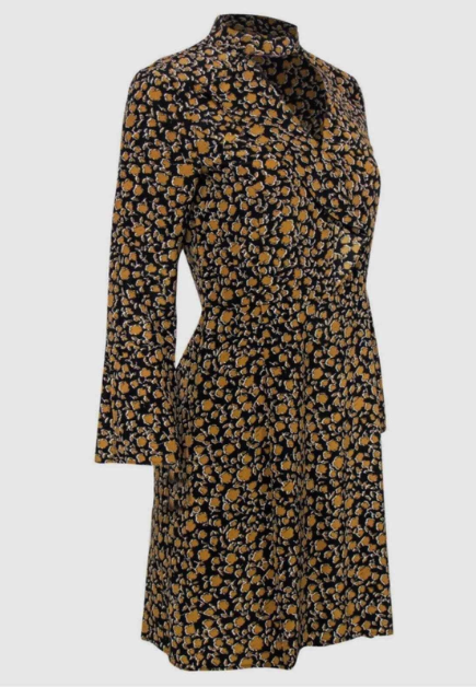 Derek Lam Floral Cascade Bell Sleeve Silk Dress (SZ 10)