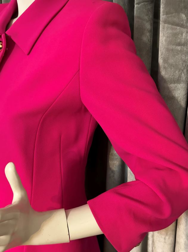 Vintage Escada Wool Hot Pink Skirt Suit 36/S – elleandava