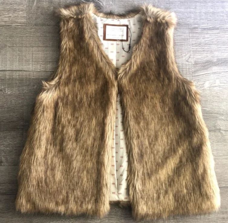 Zara Girls Faux Fur Vest (SZ 13/14)