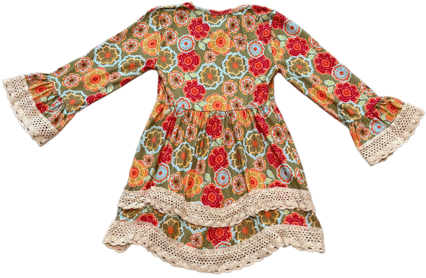 FRECKLES + KITTY FLORAL DRESS  (SZ 6X)