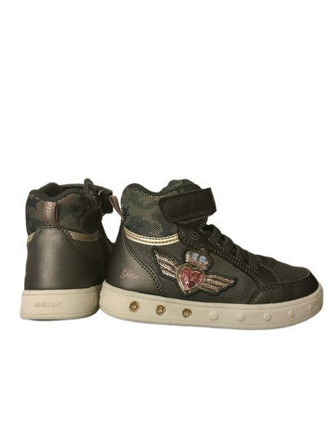 GEOX RESPIRA LIGHT UP HIGH TOP SNEAKERS (SZ 10)