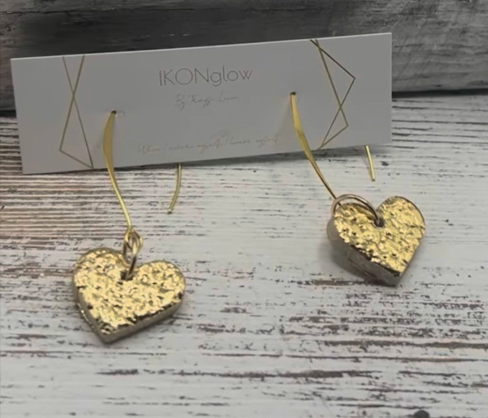IKONglow Heart of Gold Earrings
