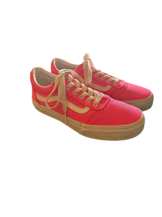 VANS Hot Pink Low Top Sneakers (SZ 4)