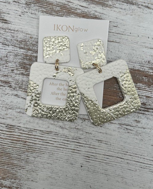 IKONglow Golden Eclipse Earrings