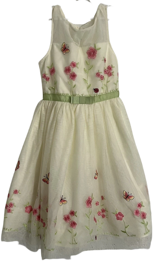 Jona Michelle Butterfly Tulle Spring Dress  (SZ 8)