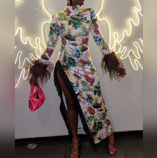 Leaf it up me :Statement Dress JLorraine Designs (S)