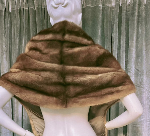 Vintage Mink Shawl/Capelet