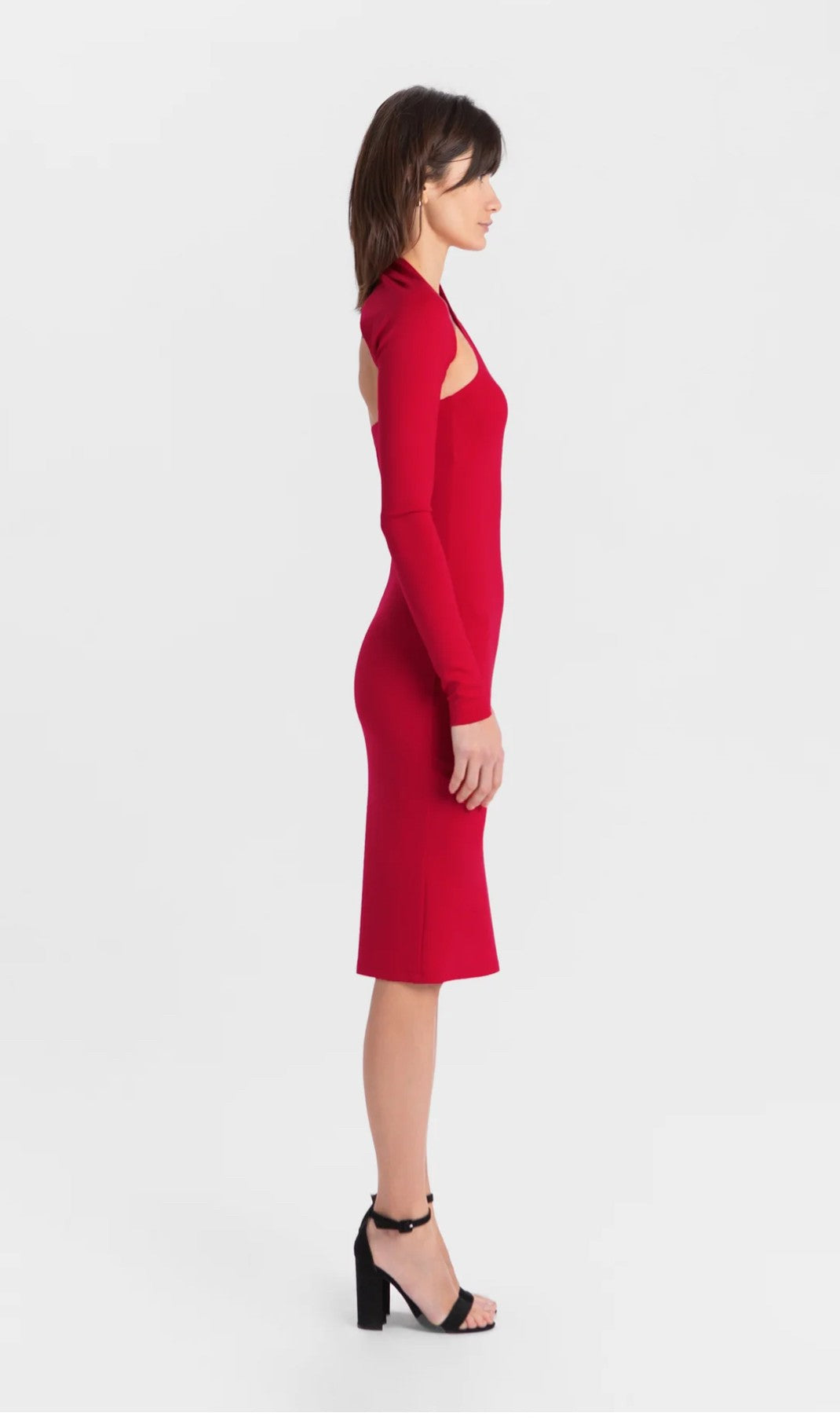 Marcella NYC Manhattan One Shoulder Gown Dress (SZ L)