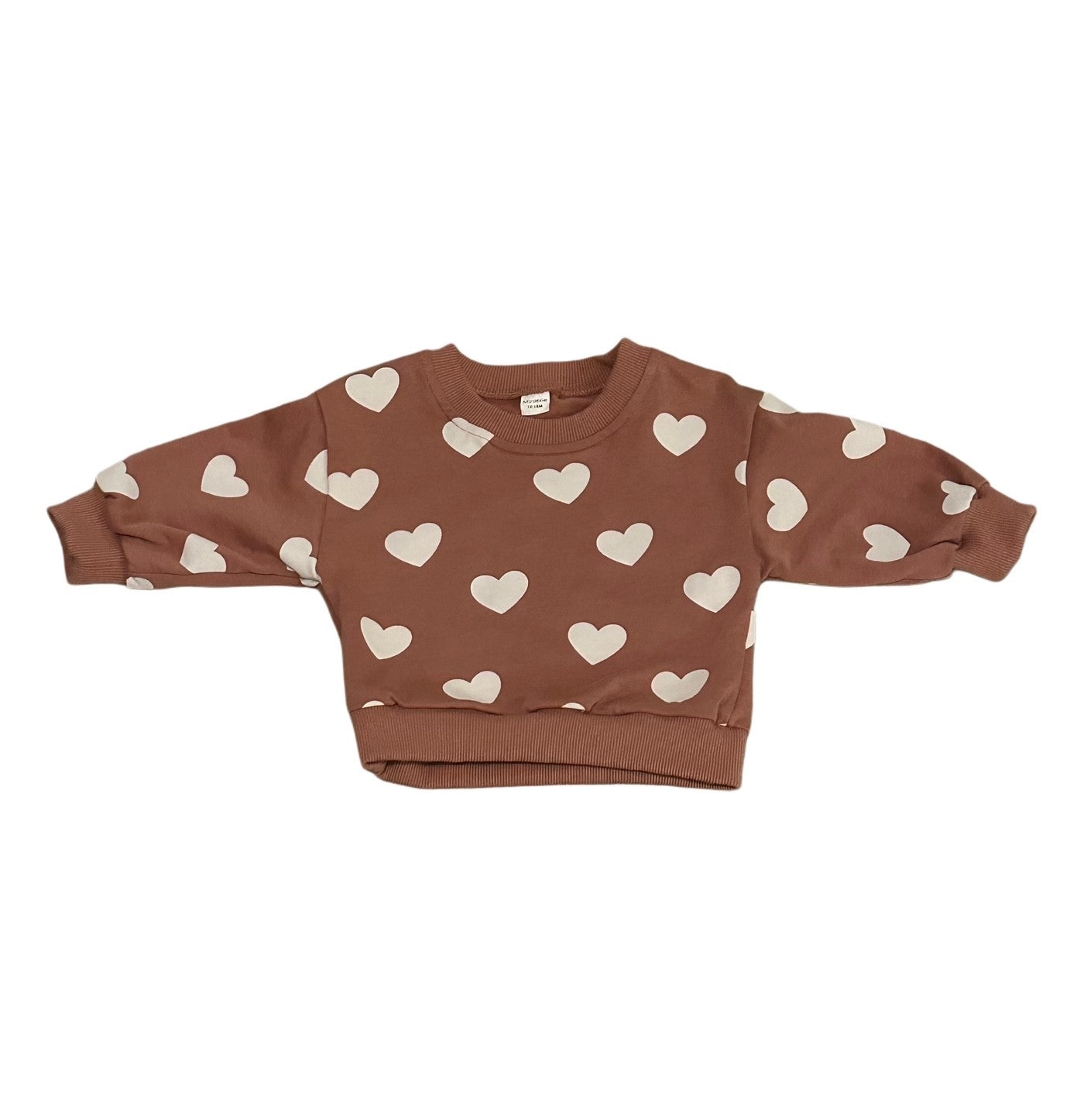 Mini Olie Heart Pullover Sweater (12-18M)