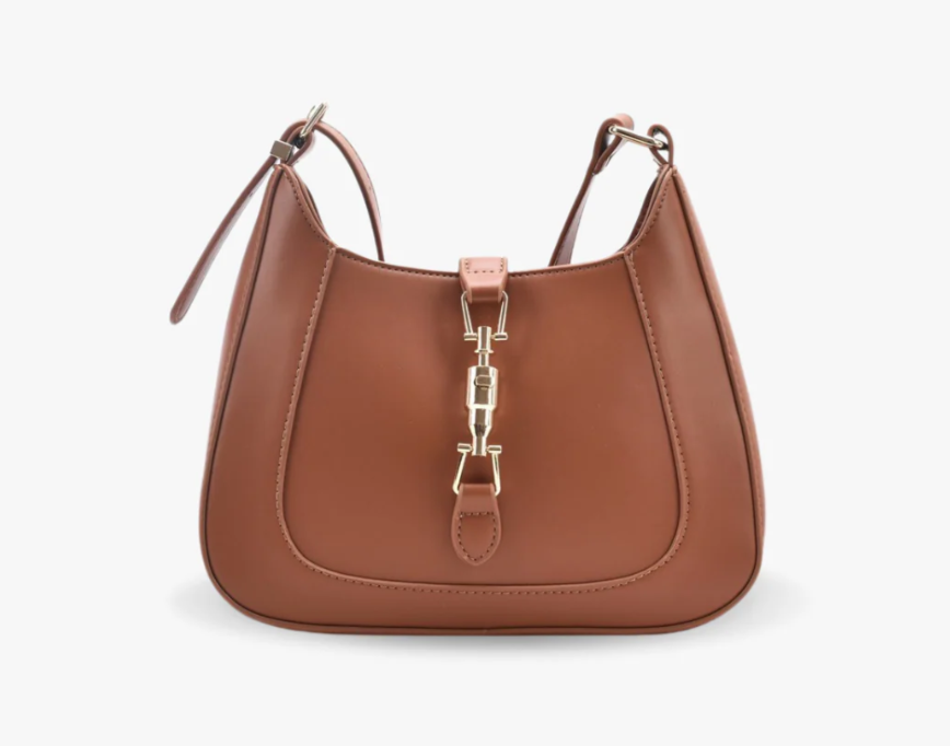 Olives Baguette Bag- Brown