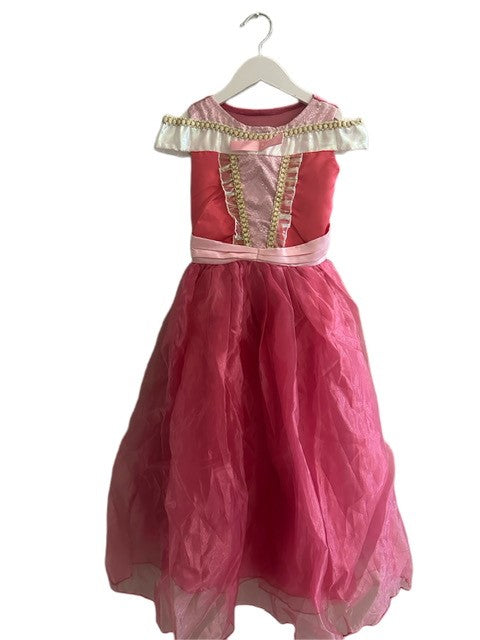 PINK FANTASY PLAY OFF SHOULDER DRESS COSTUME (SZ 8-10)