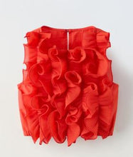 Cargar imagen en el visor de la galería, Zara Girls Ruffled Top (SZ 13-14)

