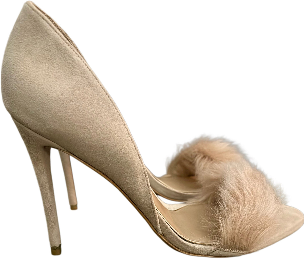 Rachel Zoe Fur/Suede heels (SZ 10)