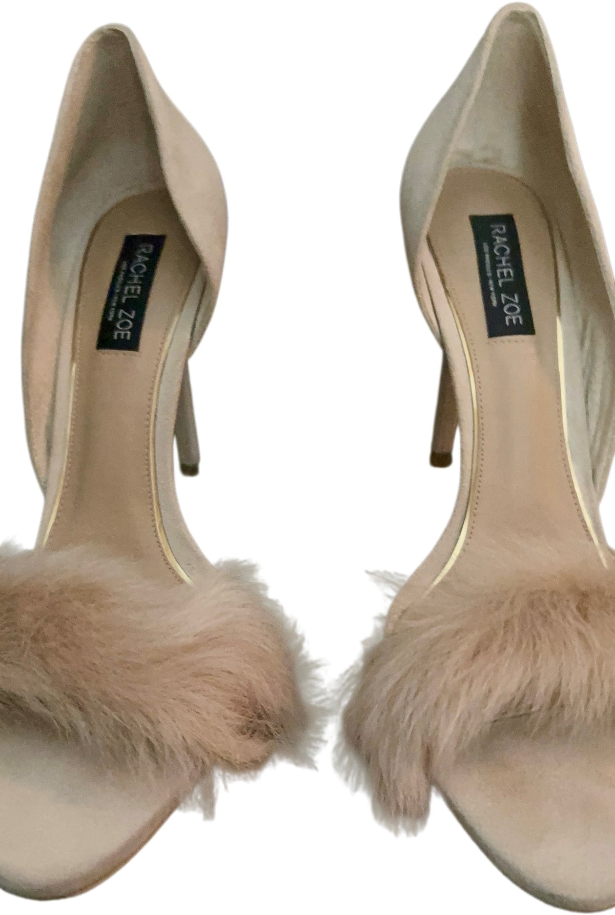 Rachel Zoe Fur/Suede heels (SZ 10)