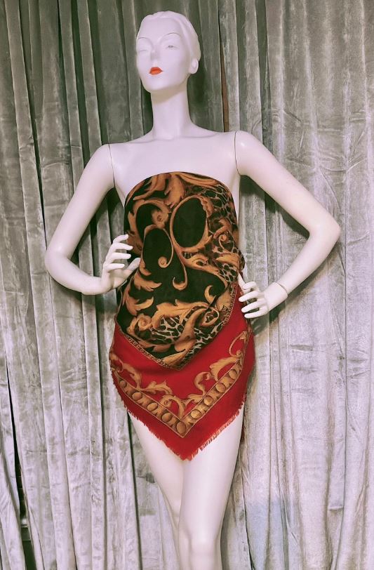 Vintage 90s Domani Scarf Made In Italy For Gantos