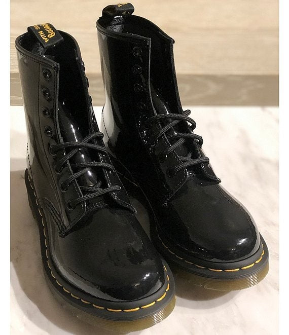GIRLS' DR. MARTENS PATENT LAMPER BOOTS (SZ 5)