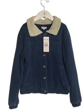 Cargar imagen en el visor de la galería, SPLENDID Stretch Sherpa Collar INDIGO JACKET (SZ 12)
