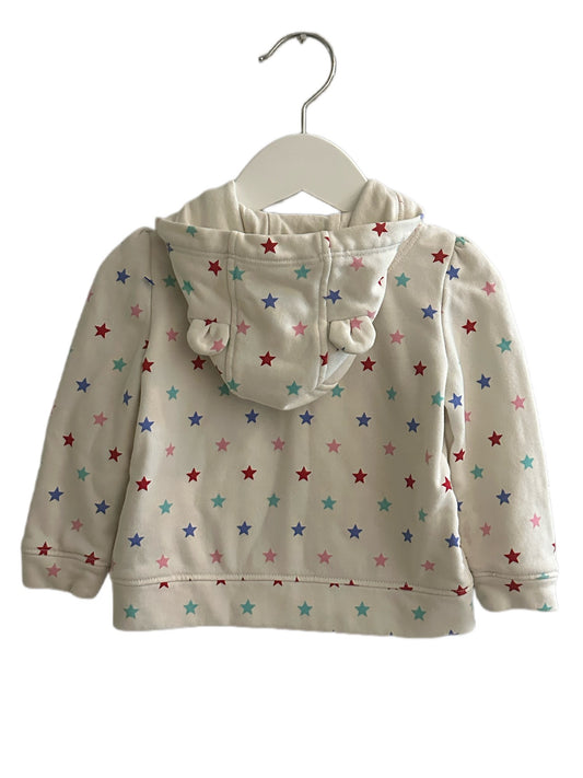BABY GAP STARS HOODIE (SZ 12-18 months)