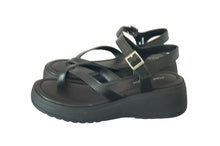 Load image into Gallery viewer, Madden Girl Star Black Wedge  (SZ 4)
