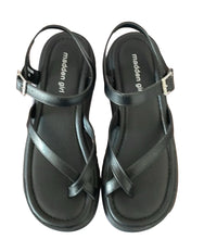 Load image into Gallery viewer, Madden Girl Star Black Wedge  (SZ 4)
