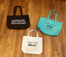 Load image into Gallery viewer, &quot;A VIBE CALLED BLESSED&quot; TOTE
