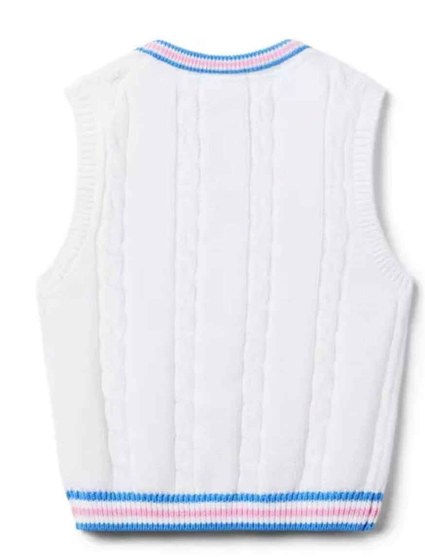 JANIE and JACK CABLE KNIT SWEATER VEST  (SZ 3T)