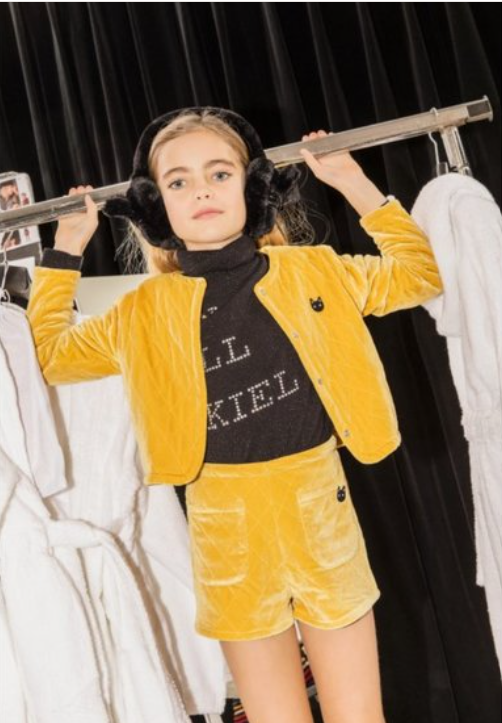 Sonia Rykiel Mustard Velvet Jacket (SZ 14Y)