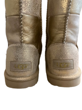 Load image into Gallery viewer, UGG SHORT PATCHWORK GOLD BOOT (SZ 3)
