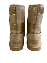 Load image into Gallery viewer, UGG SHORT PATCHWORK GOLD BOOT (SZ 3)
