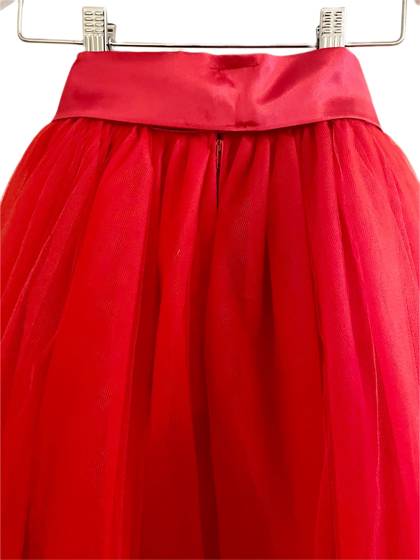 RED TULLE SKIRT (7/8)