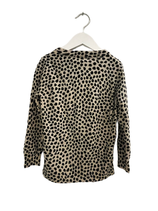 J.CREW ANIMAL PRINT TOP (SZ S 6-7)