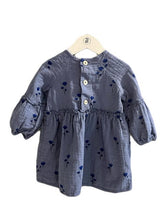 Cargar imagen en el visor de la galería, ZARA BLUE FLORAL DRESS (2T-3T)
