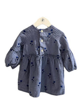 Load image into Gallery viewer, ZARA BLUE FLORAL DRESS (2T-3T)
