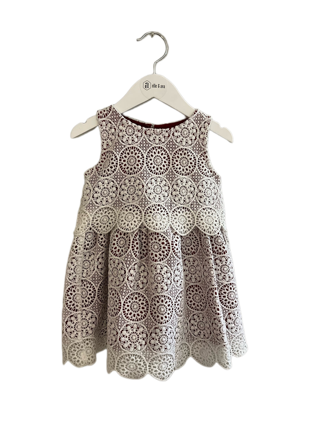 GENUINE KIDS SCALLOPED DRESS (SZ 2T)