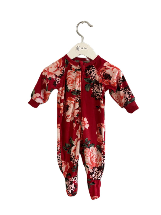 FLORAL CHILDREN'S PLACE ONESIE (SZ 0-3 months)