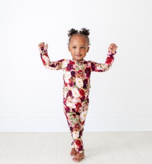 POSH PEANUT FLORAL LONG SLEEVE SET (SZ 6-12M)