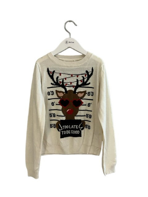 H&M REINDEER SWEATER (SZ 7/8)